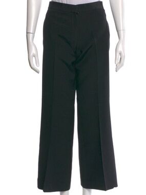 Givenchy Black Wide-Leg Cropped Trousers